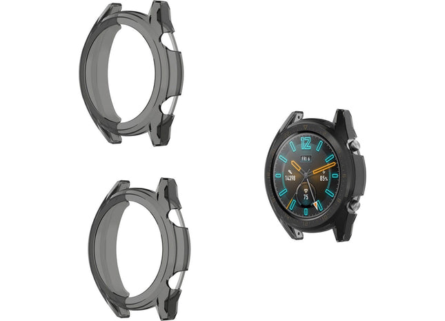 Bumper Protector Set Geschikt Voor Huawei GT2 46mm - 2 Stuks - Zwart