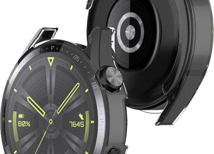 Bumper Screenprotector Set Geschikt Voor Huawei Watch GT 3 46mm - 2 Stuks - Transparant