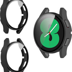 Bumper Screenprotector Set Geschikt Voor Samsung Galaxy Watch 4 44mm - 2 Stuks - Zwart