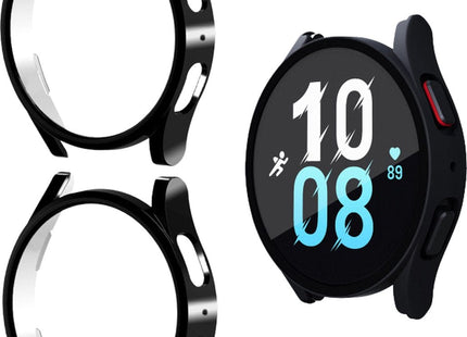 Bumper Screenprotector Set Geschikt Voor Samsung Galaxy Watch 5 40mm - 2 Stuks - Zwart