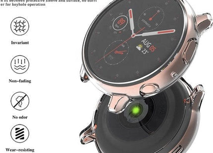 Bumper Screenprotector Set Geschikt Voor Samsung Galaxy Watch Active 2 44mm - 2 stuks - Transparant