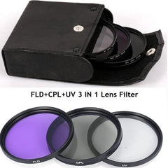 Camera Lens Filter Set 77MM - CPL + UV + FLD Filterset