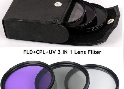Camera Lens Filter Set 77MM - CPL + UV + FLD Filterset