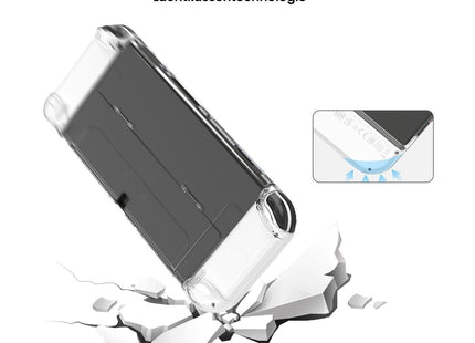 Clear Case & Screen Protector geschikt voor Nintendo Switch OLED - Transparant
