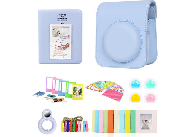 Complete Accessoires Set Geschikt voor Fujifilm Instax Mini 12 - Blauw