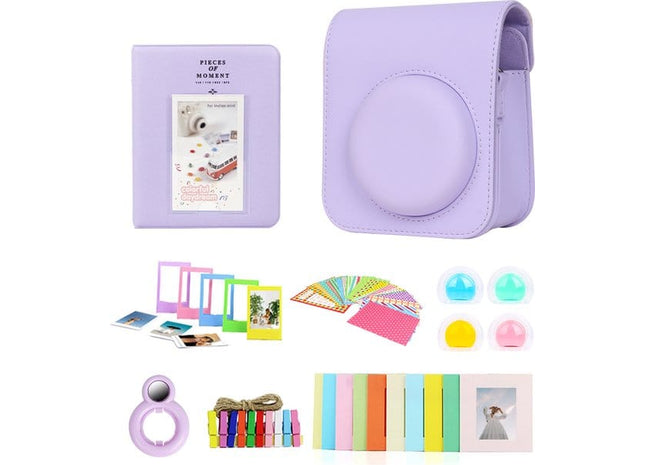 Complete Accessoires Set Geschikt voor Fujifilm Instax Mini 12 - Lichtpaars