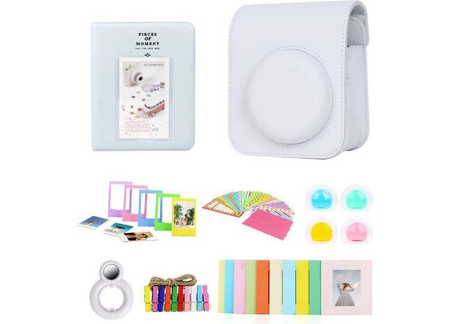 Complete Accessoires Set Geschikt voor Fujifilm Instax Mini 12 - Wit
