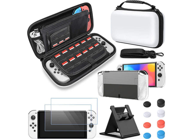 Complete Set geschikt voor Nintendo Switch OLED - Wit