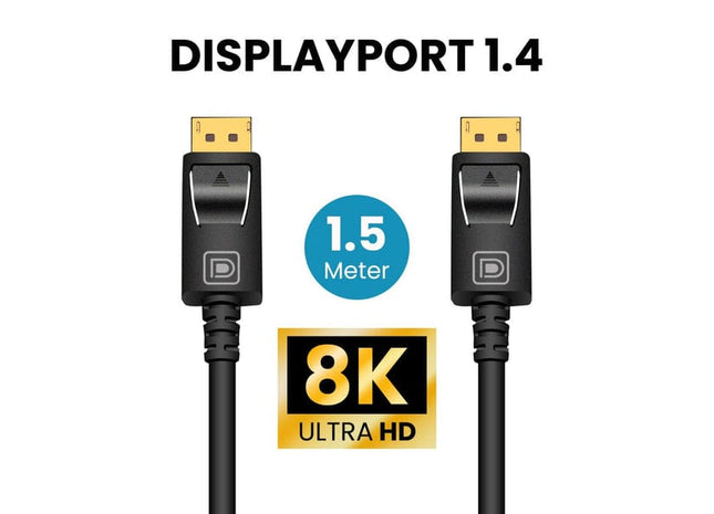 Displayport kabel 1.4 1.5 Meter – 8K 60Hz – 4K 144 Hz