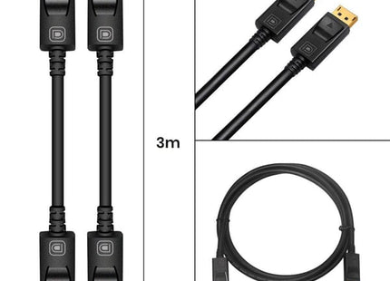 Displayport kabel 1.4 3 Meter – 8K 60Hz – 4K 144 Hz