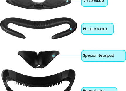 Facial Interface & Face Cover Pad Geschikt voor Oculus Meta Quest 2