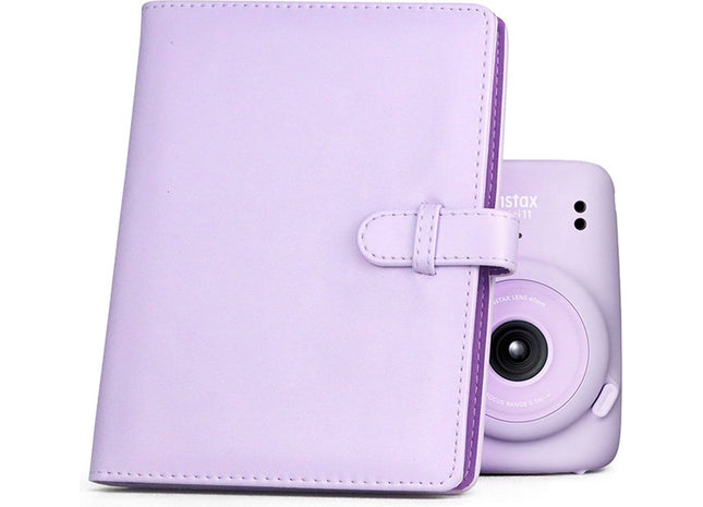 Fotoalbum 128 Geschikt Voor Fujifilm Instax Mini 11, 9, 8, 7s Camera Fotopapier - Paars