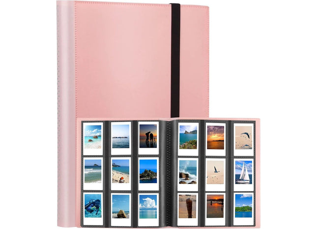 Fotoalbum 360 Geschikt Voor Fujifilm Instax Mini 11, 9, 8, 7s Camera Fotopapier - Roze