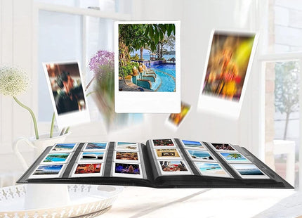 Fotoalbum 360 Geschikt Voor Fujifilm Instax Mini 11, 9, 8, 7s Camera Fotopapier - Zwart