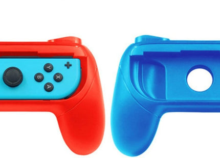 Grip Set Geschikt Voor Nintendo Switch Joy-Con Controller - 2 Stuks - Blauw/Rood