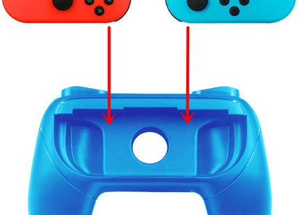 Grip Set Geschikt Voor Nintendo Switch Joy-Con Controller - 2 Stuks - Blauw/Rood