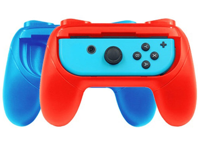 Grip Set Geschikt Voor Nintendo Switch Joy-Con Controller - 2 Stuks - Blauw/Rood