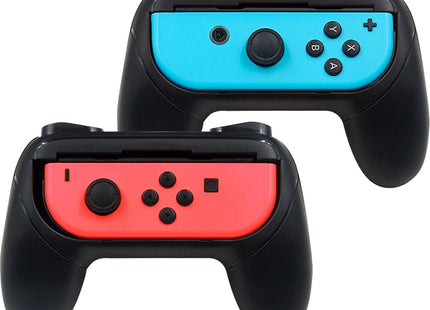 Grip Set Geschikt Voor Nintendo Switch Joy-Con Controller - 2 Stuks - Zwart