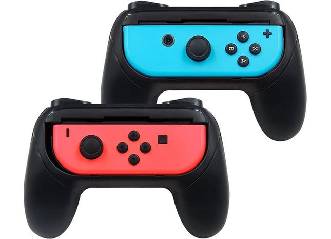 Grip Set Geschikt Voor Nintendo Switch Joy-Con Controller - 2 Stuks - Zwart