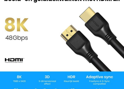 HDMI 2.1 Ultra High Speed Kabel 1.5 meter – HS