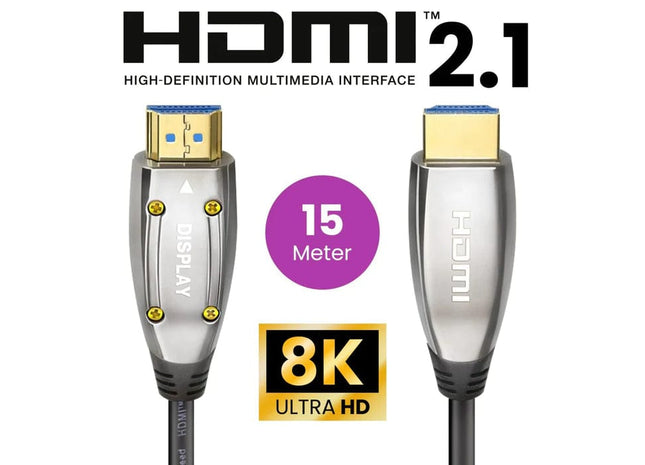 HDMI 2.1 Ultra High Speed Kabel 15 meter – Gold Plated – AOC