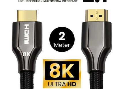 HDMI 2.1 Ultra High Speed Kabel 2 Meter – Nylon