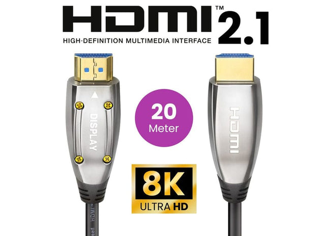 HDMI 2.1 Ultra High Speed Kabel 20 meter – Gold Plated – AOC