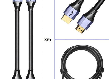 HDMI 2.1 Ultra High Speed Kabel 3 meter – Paars