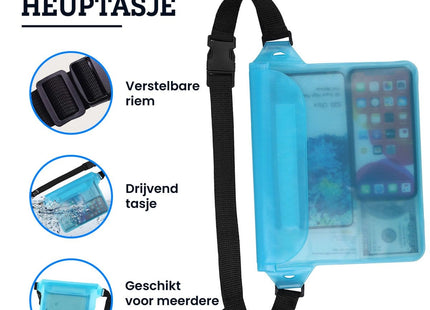 Heuptasje Waterdicht Blauw - Reis Accessoires