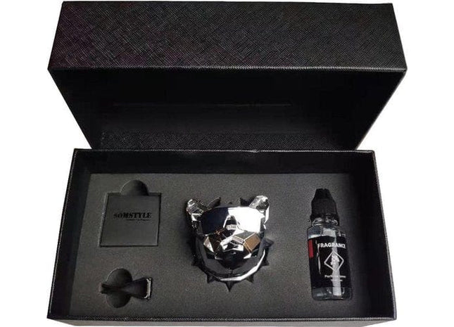 Luxe Autoparfum - Zoete Geur Auto - Luchtverfrisser - Bulldog Zilver