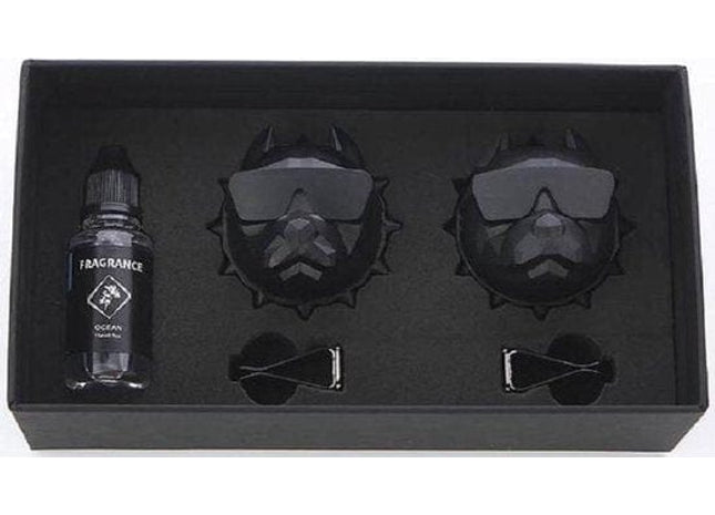 Luxe Autoparfum - Zoete Geur Auto - Luchtverfrisser - Dubbele Bulldog Zwart