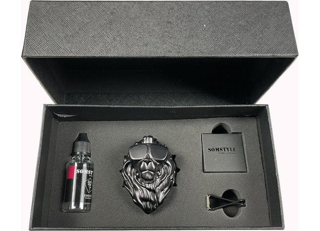 Luxe Autoparfum - Zoete Geur Auto - Luchtverfrisser - Lion Zwart