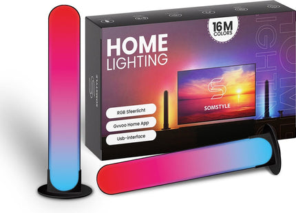 Luxe Smart RGB LED Sfeer Verlichting - 2 Stuks