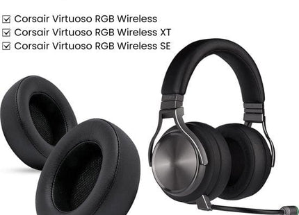 Oorkussens Geschikt Voor Corsair Virtuoso RGB Wireless SE Gaming Headset - Zwart