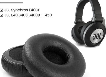 Oorkussens Geschikt Voor JBL Synchros E40BT, E40, S400, S400BT & T450 - Zwart