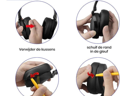 Oorkussens Geschikt Voor Skullcandy Crusher Wireless / Hesh 3 - Zwart