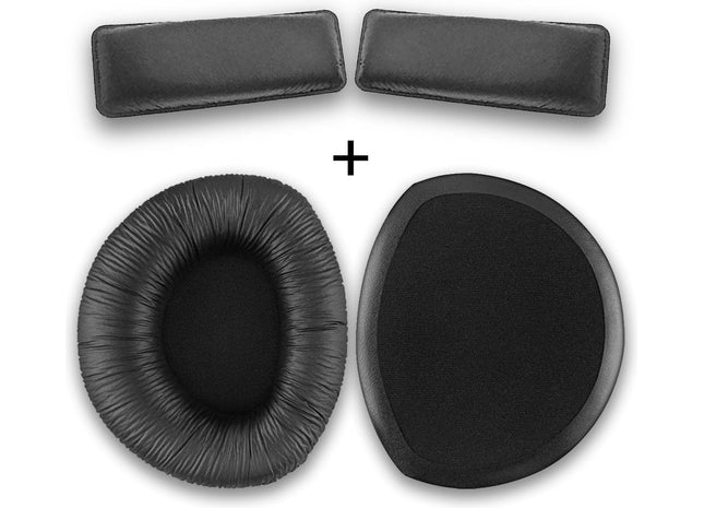 Oorkussens Met Hoofdband Set Geschikt Voor Sennheiser HDR165 HDR175 HDR185 HDR195 / RS165 RS175 RS185 RS195 - Zwart