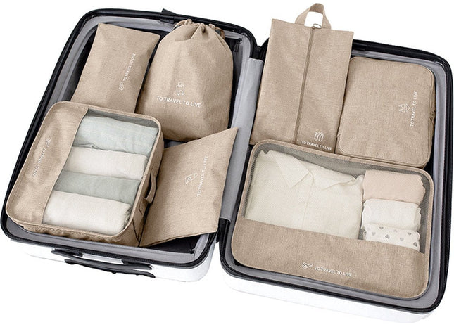 Packing Cubes Set 7-Delig - Beige