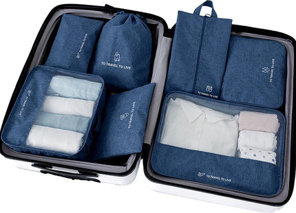 Packing Cubes Set 7-Delig - Donkerblauw