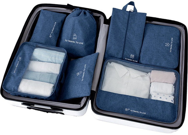 Packing Cubes Set 7-Delig - Donkerblauw