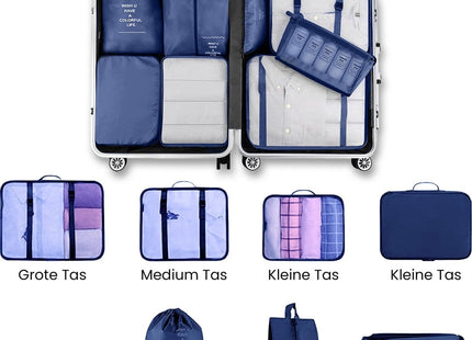 Packing Cubes Set 8-Delig - Donkerblauw