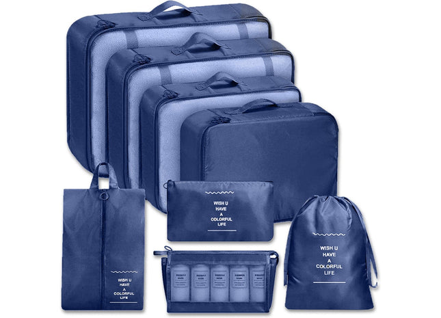 Packing Cubes Set 8-Delig - Donkerblauw