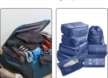 Packing Cubes Set 8-Delig - Donkerblauw