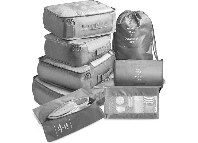 Packing Cubes Set 8-Delig - Grijs