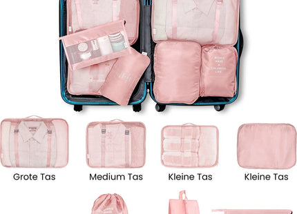 Packing Cubes Set 8-Delig - Roze