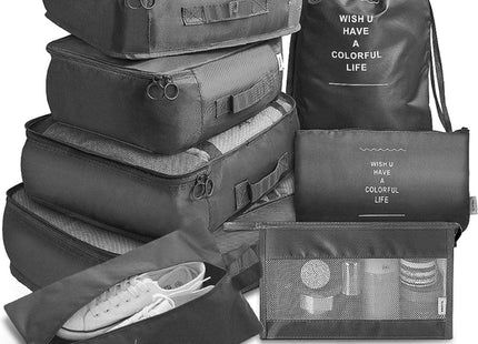 Packing Cubes Set 8-Delig - Zwart