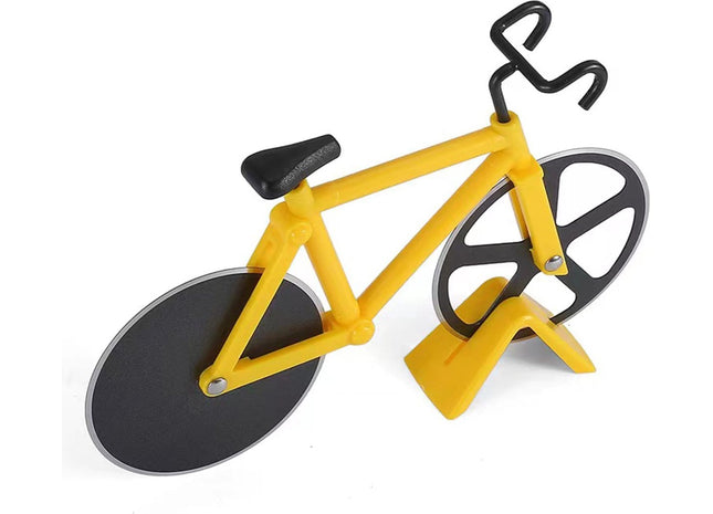 Pizzasnijder Fiets - Geel