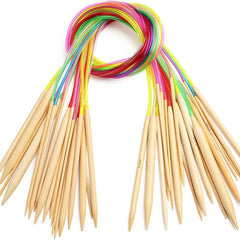 Rondbreinaalden Set - Geschikt Voor Rondbreien - 80 Centimeter - 18-Delig