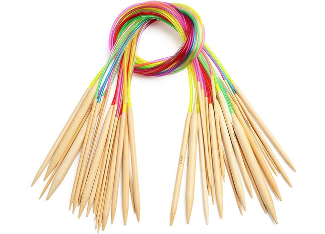 Rondbreinaalden Set - Geschikt Voor Rondbreien - 80 Centimeter - 18-Delig