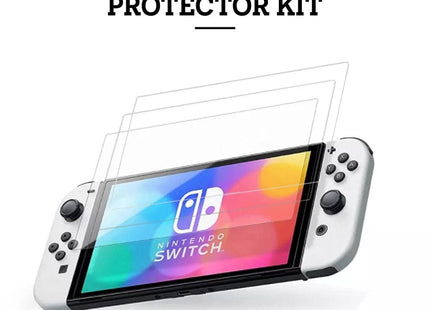 Screenprotector Set Geschikt Voor Nintendo Switch OLED Model (2021) - Tempered Glass